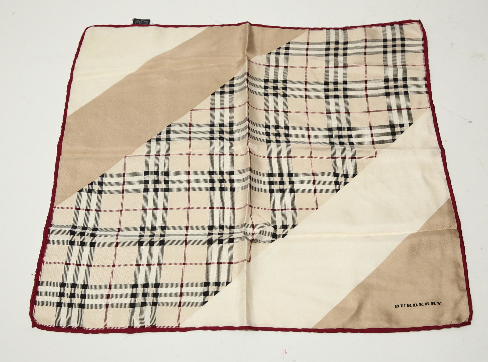Burberry Tartan Striped Silk Neckerchief (1 of 4)