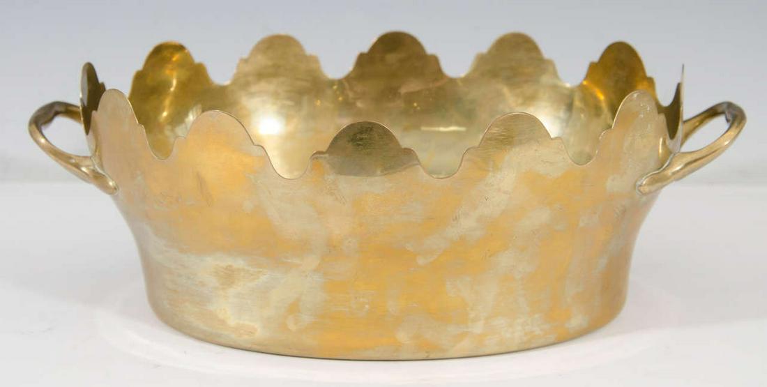 Italian Brass Double Handle Centerpiece (1 of 7)