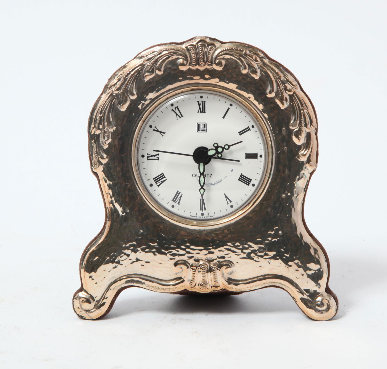 Vintage German Sterling Silver Desk Clock (1 of 5)