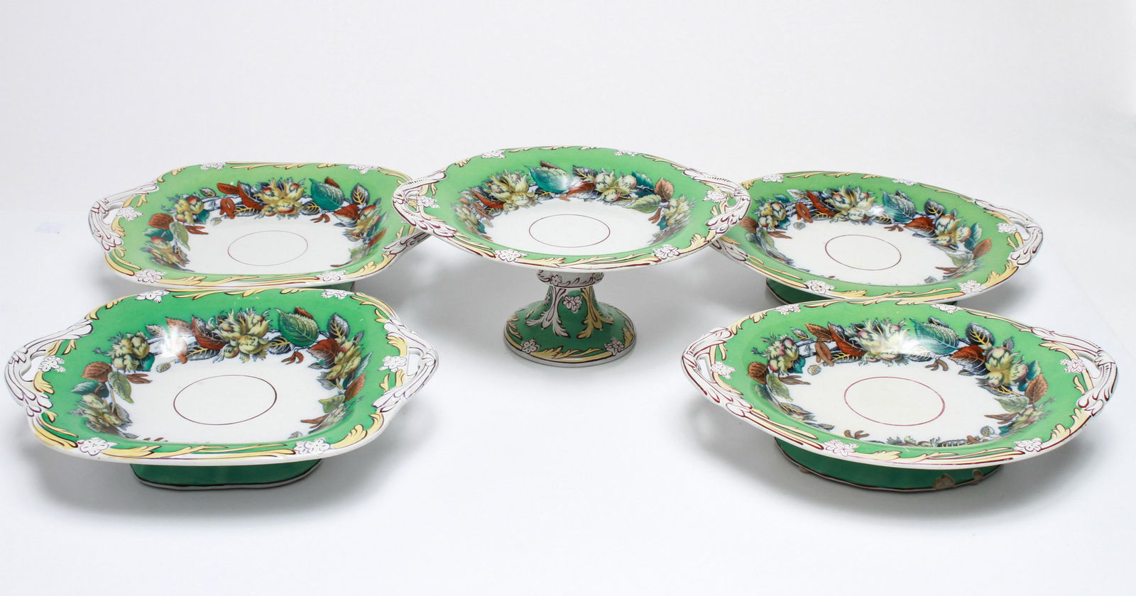 English Porcelain Compote Footed Serving Dishes 5 (1 of 8)