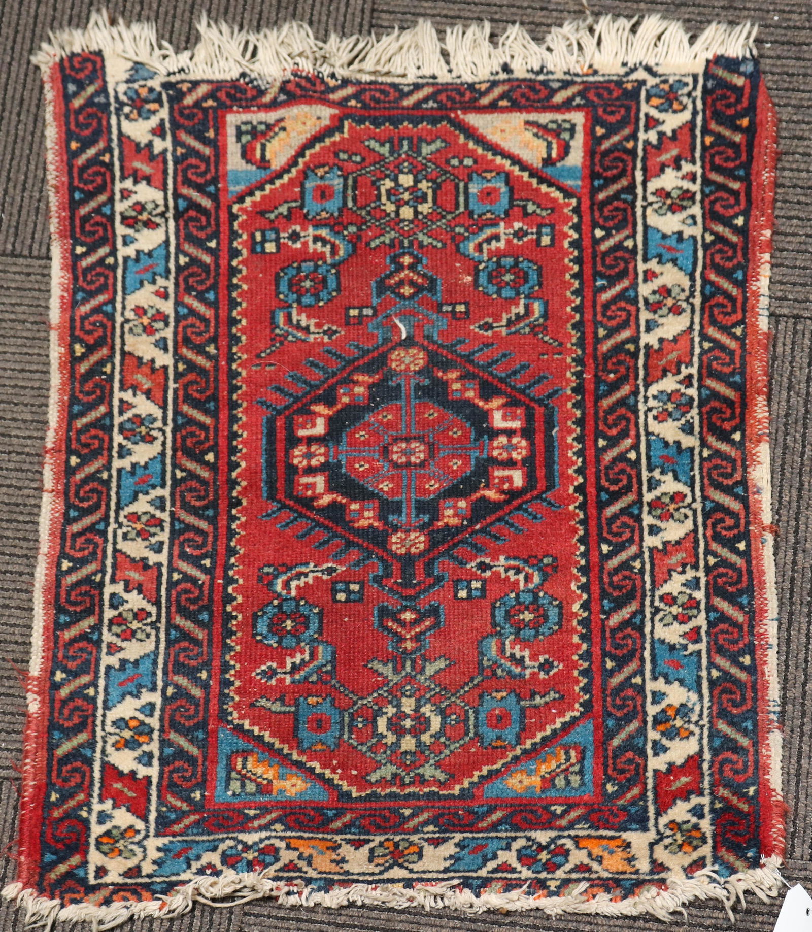 Persian Mat Rug, Central Medallion 2' 6" x 2' 1" (1 of 3)