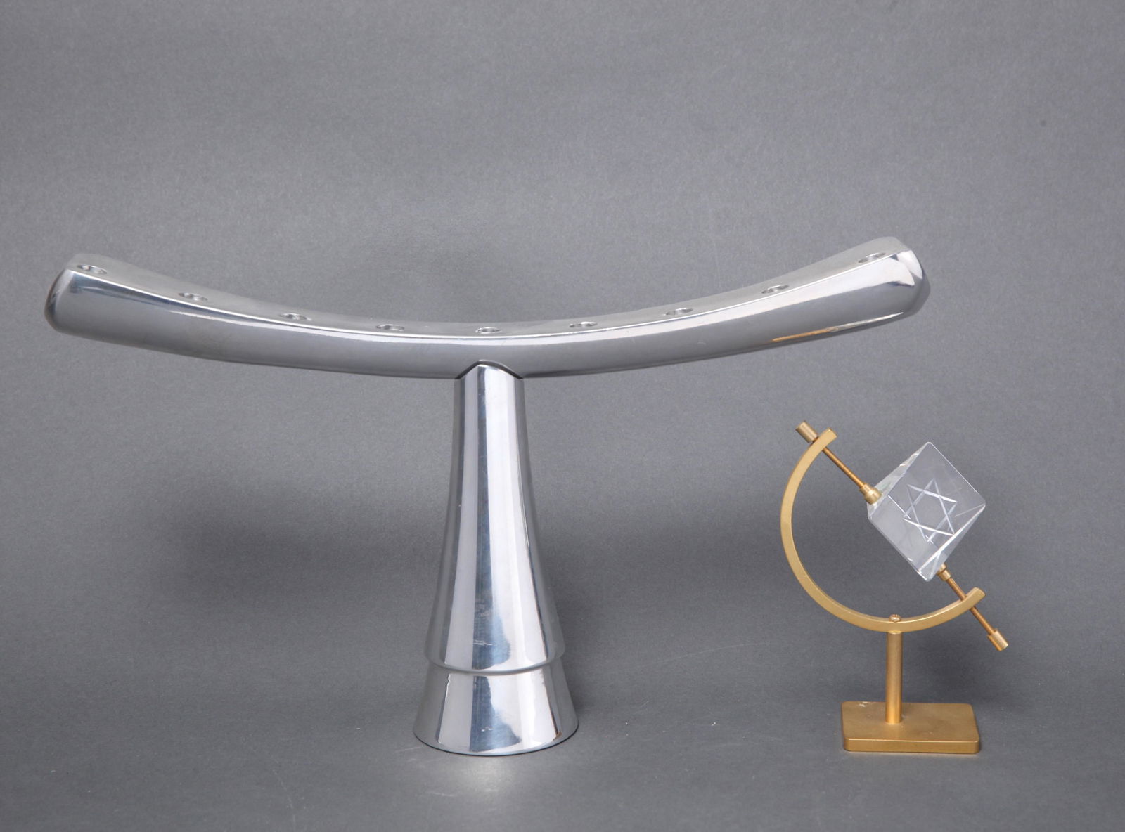 Nambe Menorah & Judaica Prism Sculpture, 2 (1 of 12)