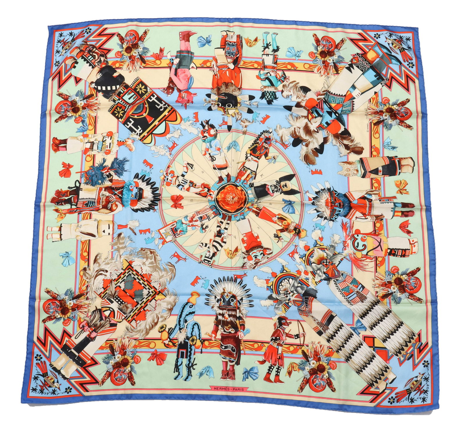 Hermes "Kachinas" Silk Scarf (1 of 8)