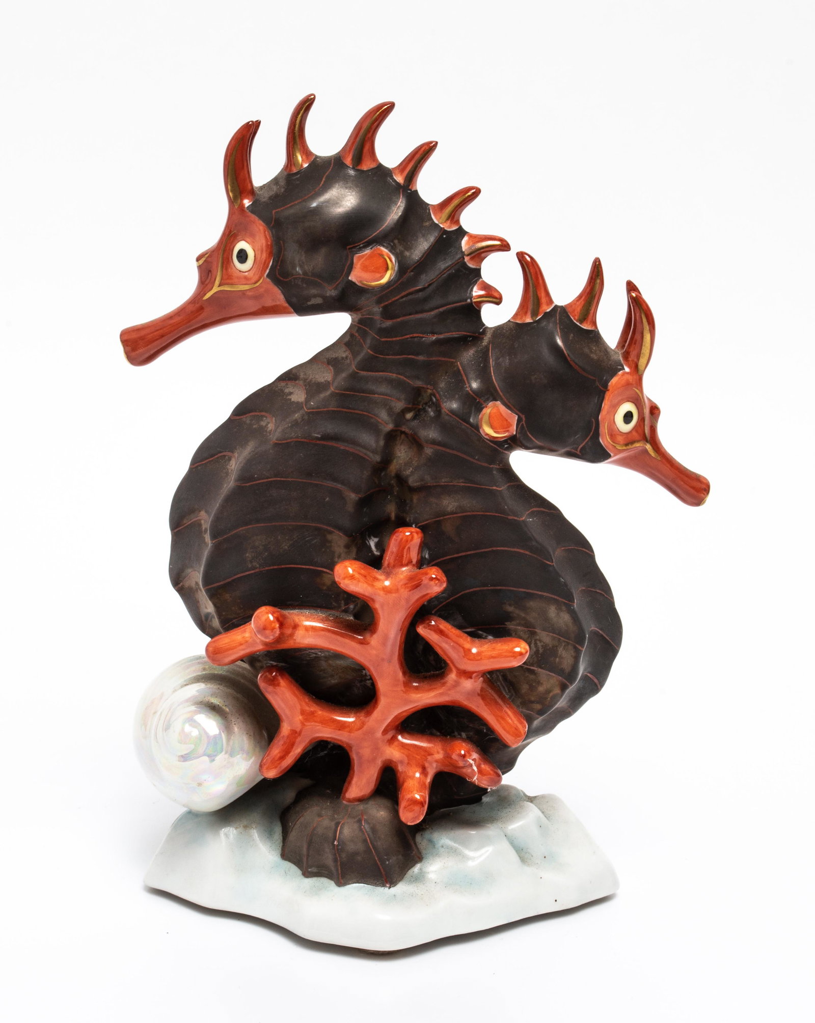 Herend Porcelain Seahorses Figurine (1 of 5)