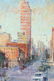 Bye Bitney "City Street" Oil on Canvas - 2