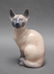 Royal Copenhagen Porcelain Siamese Cat #3281