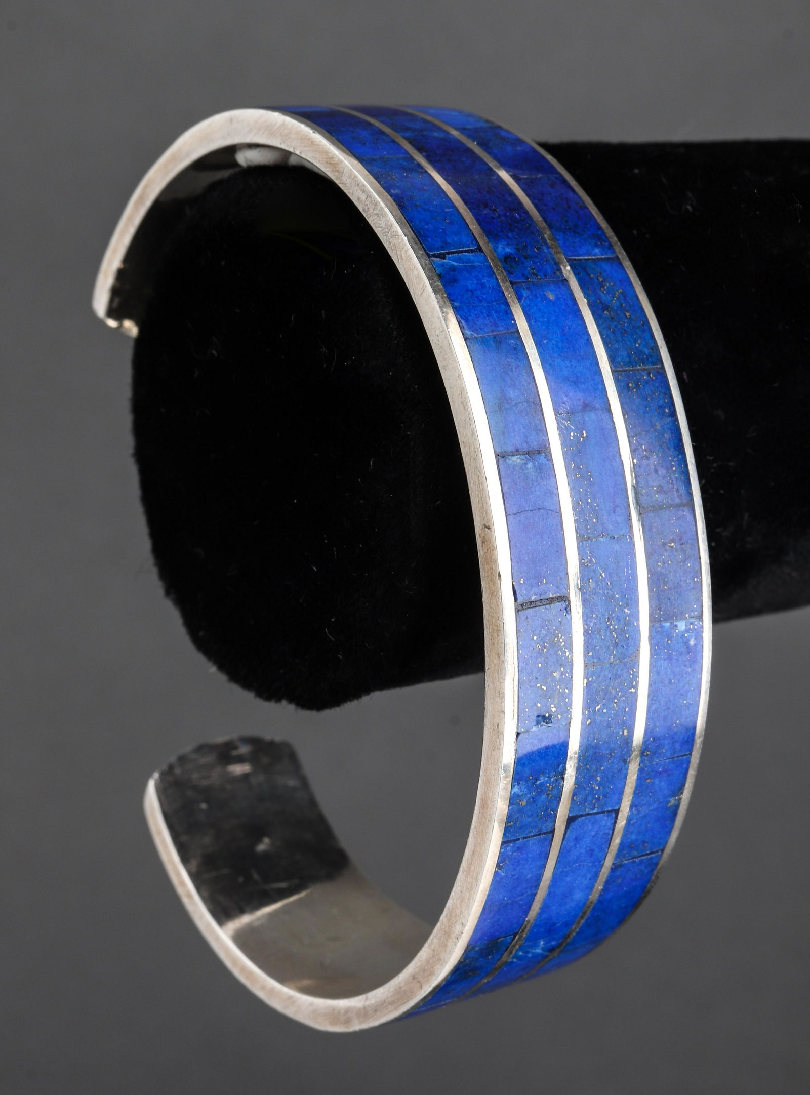 Native American Indian Lapis Bangle Bracelet (1 of 3)
