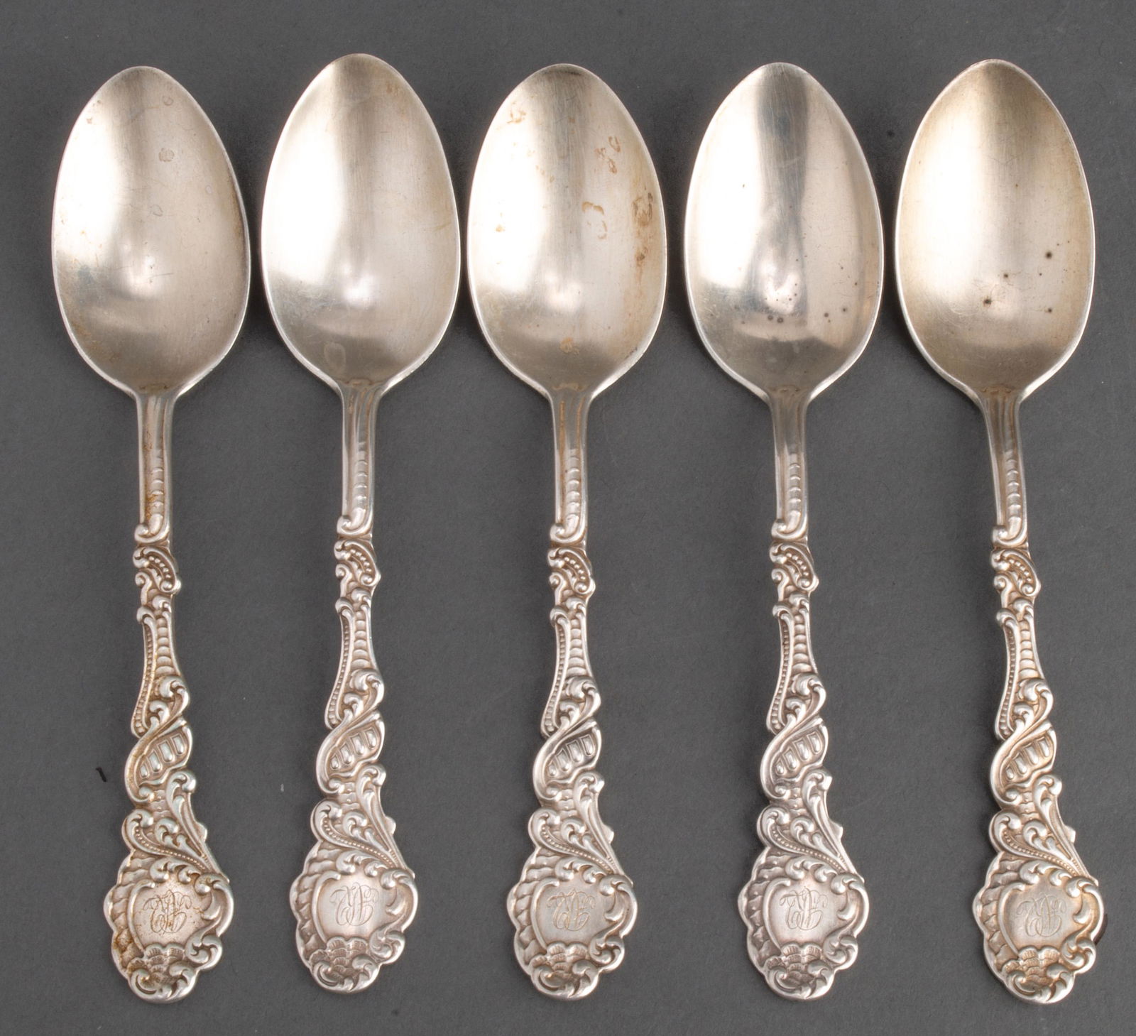 Gorham Sterling Marie Antoinette Pattern Spoons, 5 (1 of 4)