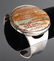 Mid-Century Modern German Silver & Agate Bracelet