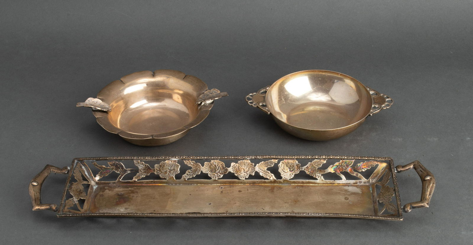 Sterling Silver Bowls, Tray, Incl. Mexican, 3 (1 of 6)