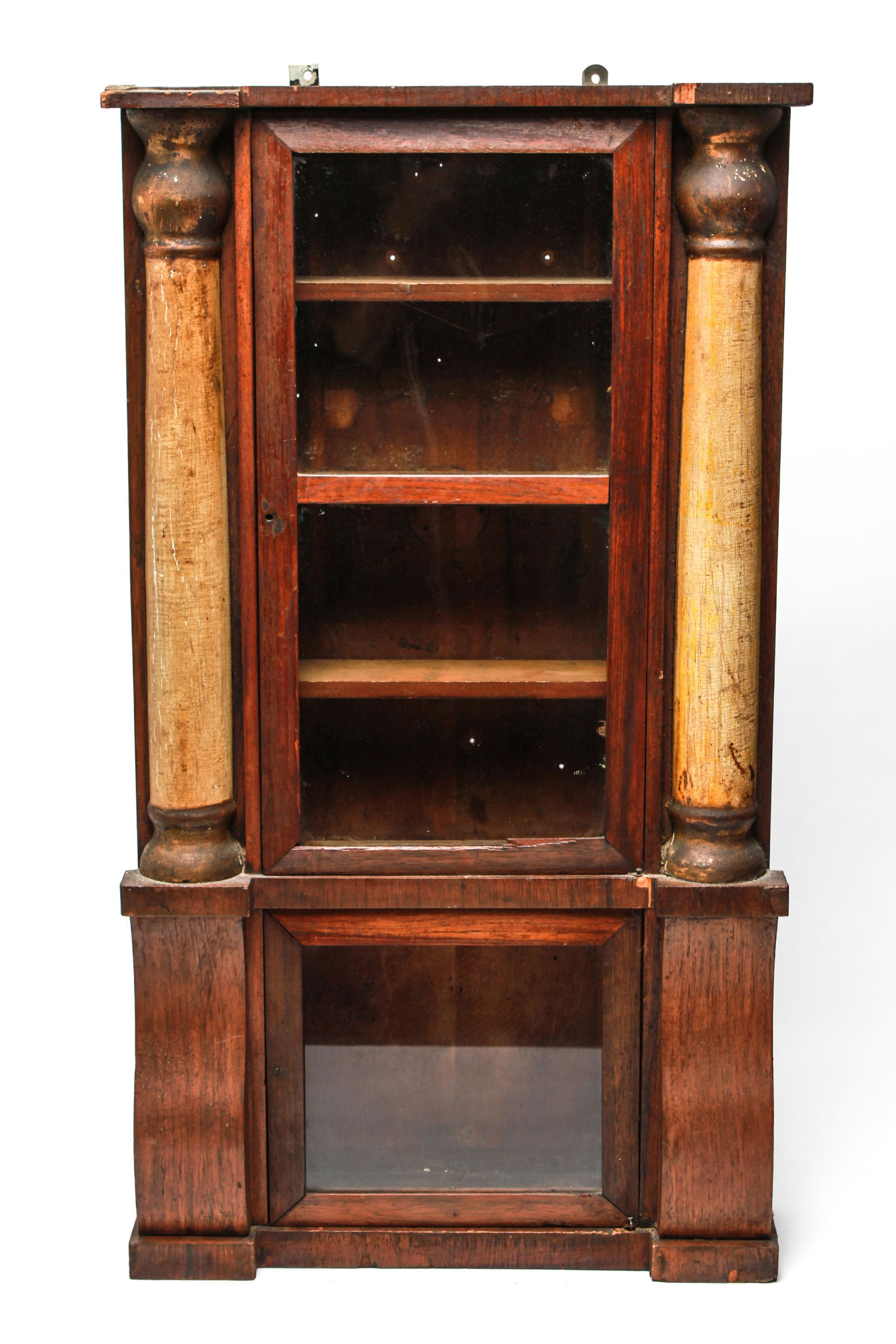 Primitive Hanging Wood Etagere Cupboard (1 of 10)