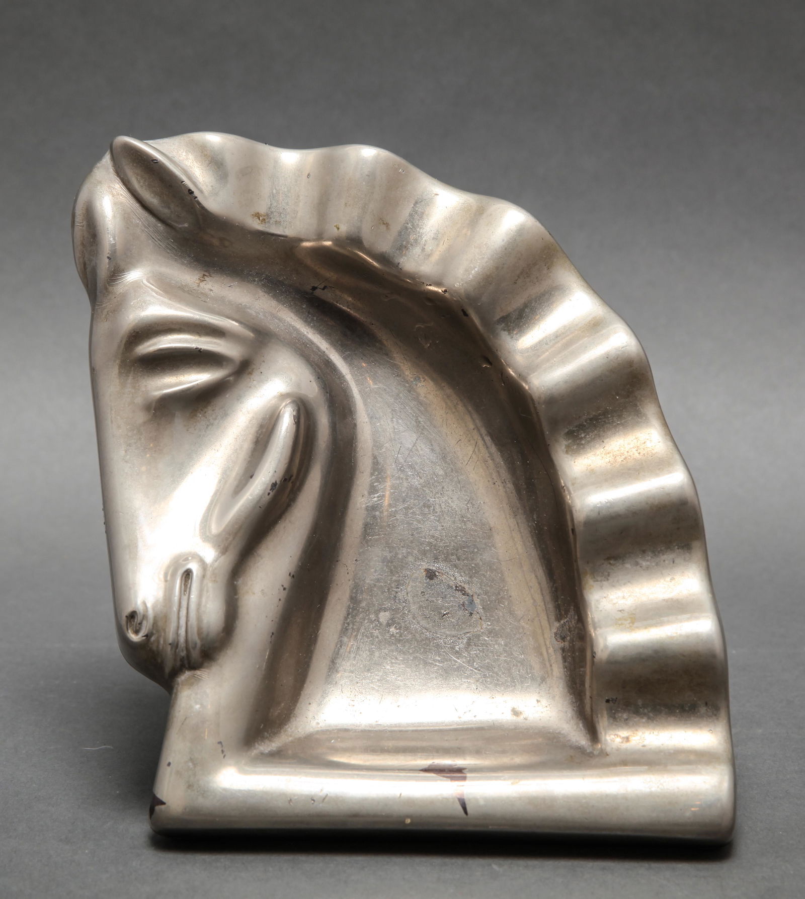 Art Deco Manner Horse Head Metal Vide Poche (1 of 7)