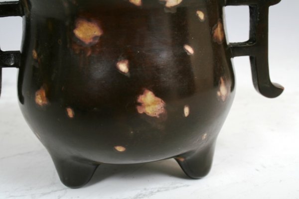 Bronze & Gold Fill Chinese Insense Burner 19c - 6