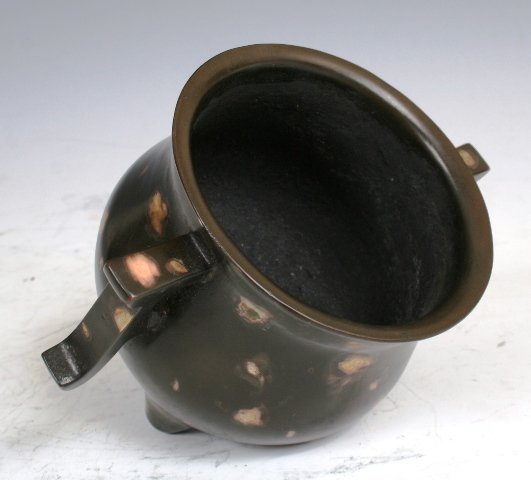 Bronze & Gold Fill Chinese Insense Burner 19c - 7