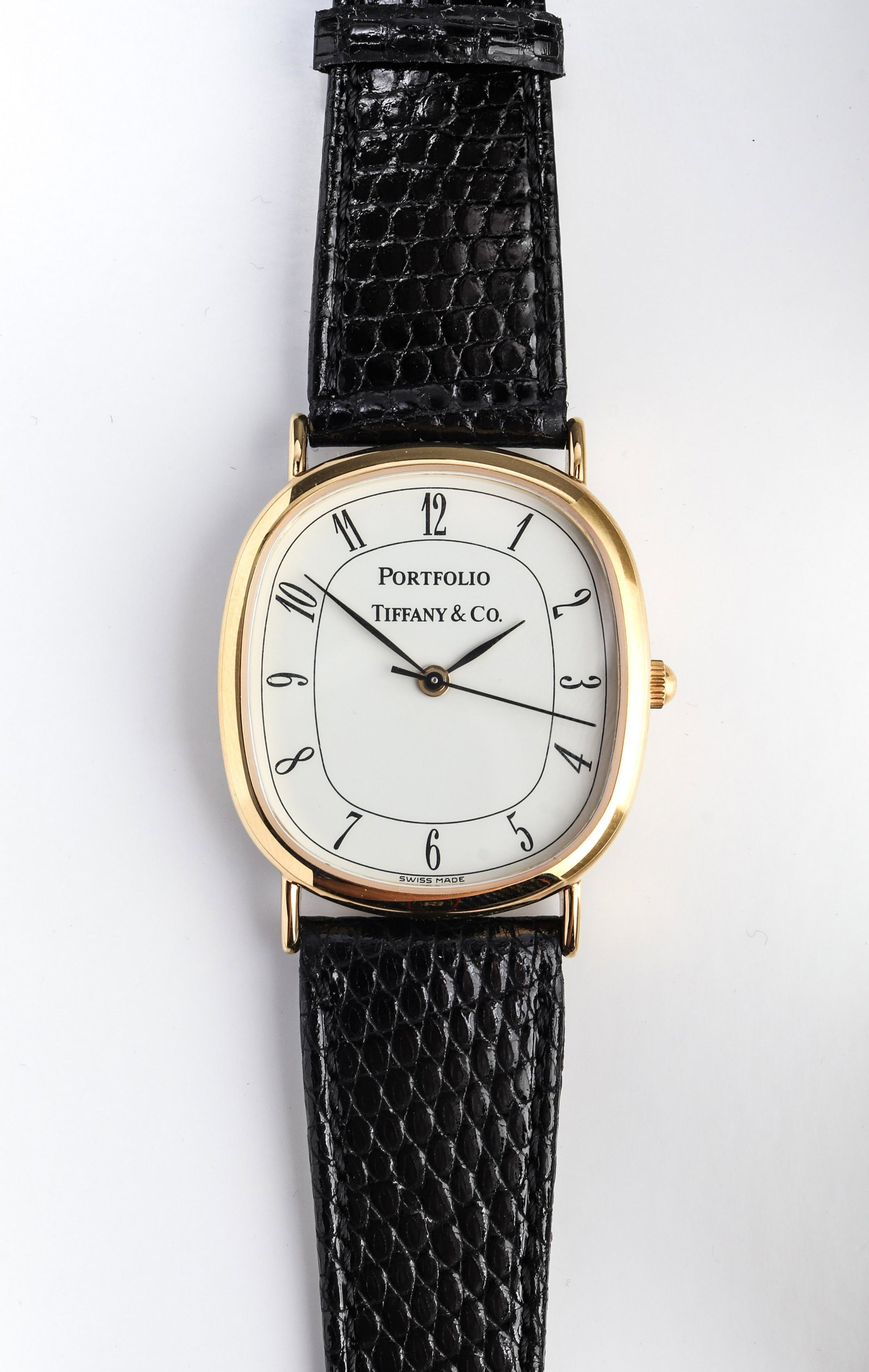 Tiffany  Co Portfolio Steel  Gold Plated Watch