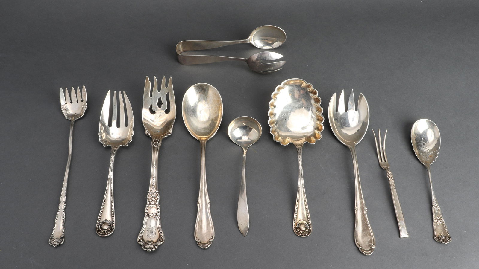 Sterling Silver Serving Pieces, Group of 10 (1 of 6)