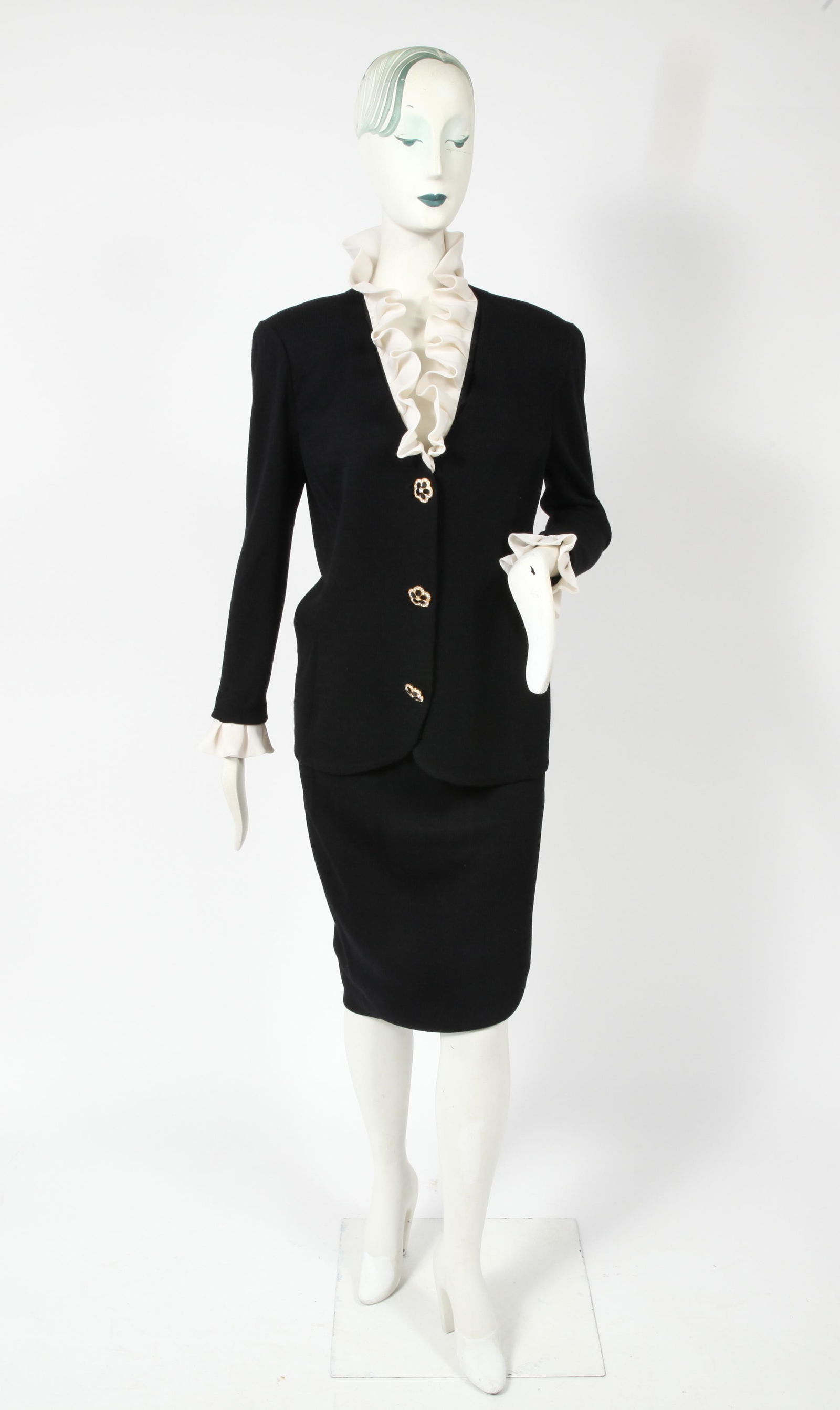 St. John Vintage Knit Skirt Suit (1 of 6)