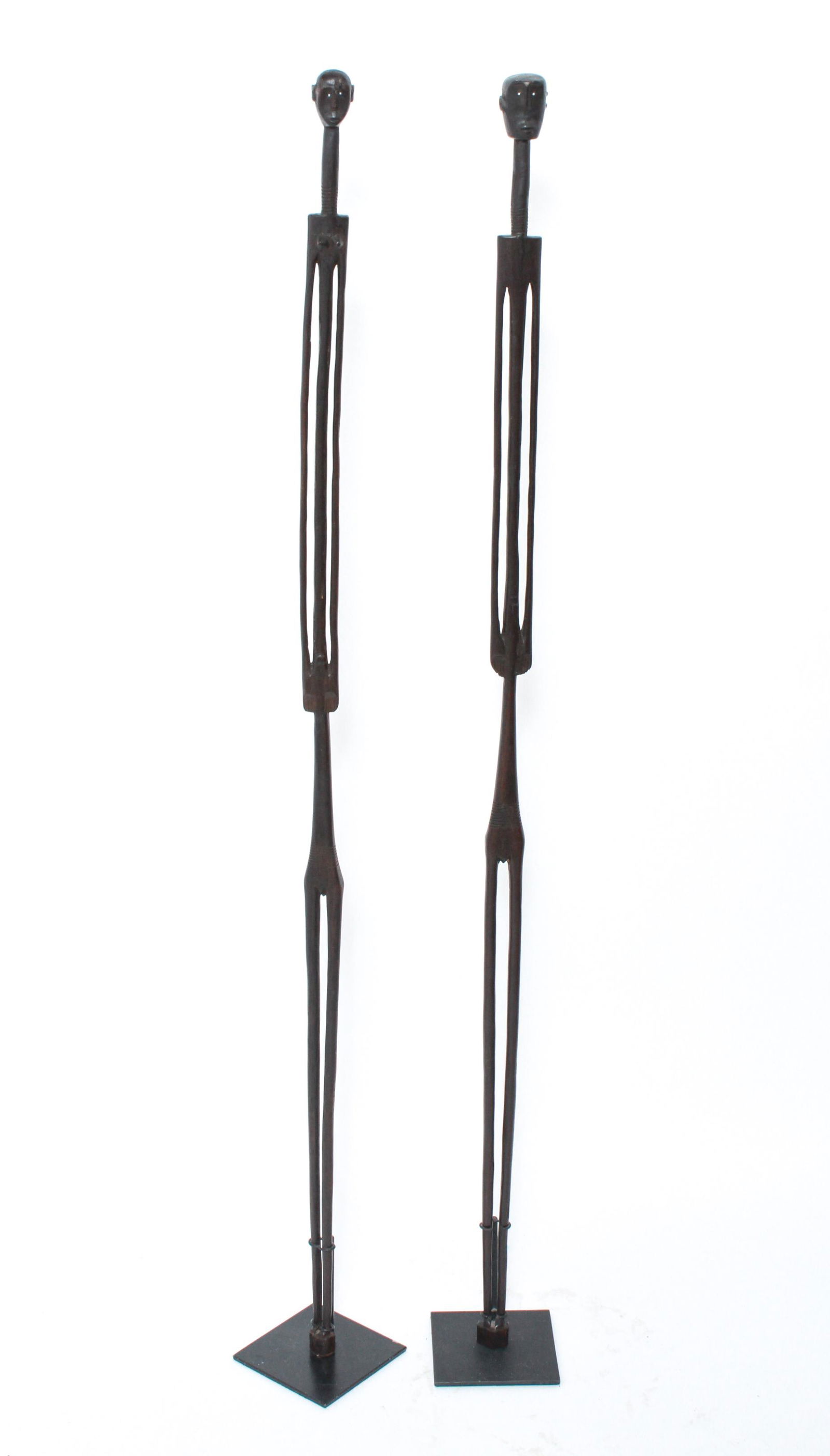 Nyamwezi Carved Ceremonial Stick Wood Figures 2 (1 of 10)