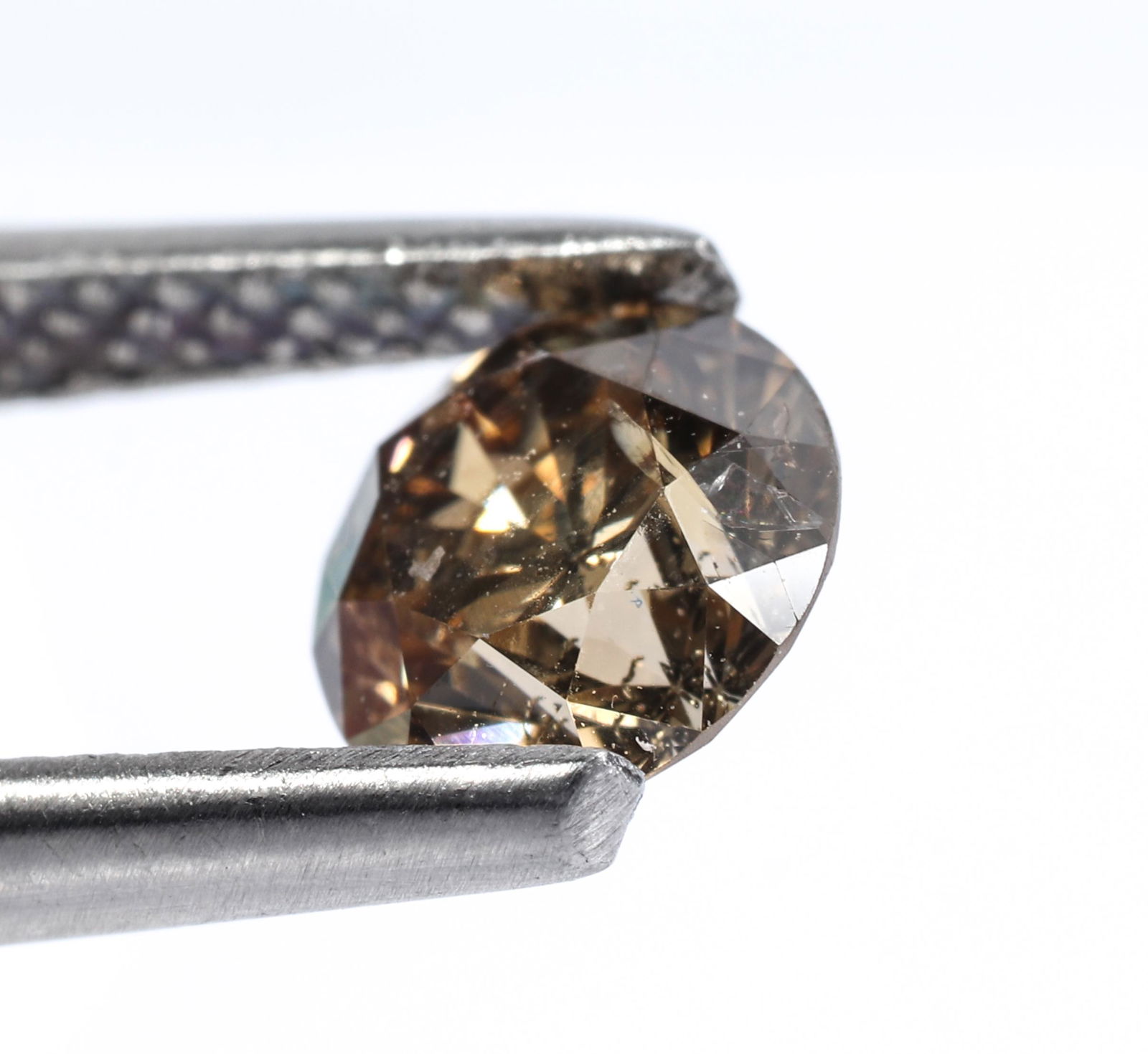 0.60 ct Loose Cognac Champagne Round Diamond (1 of 9)