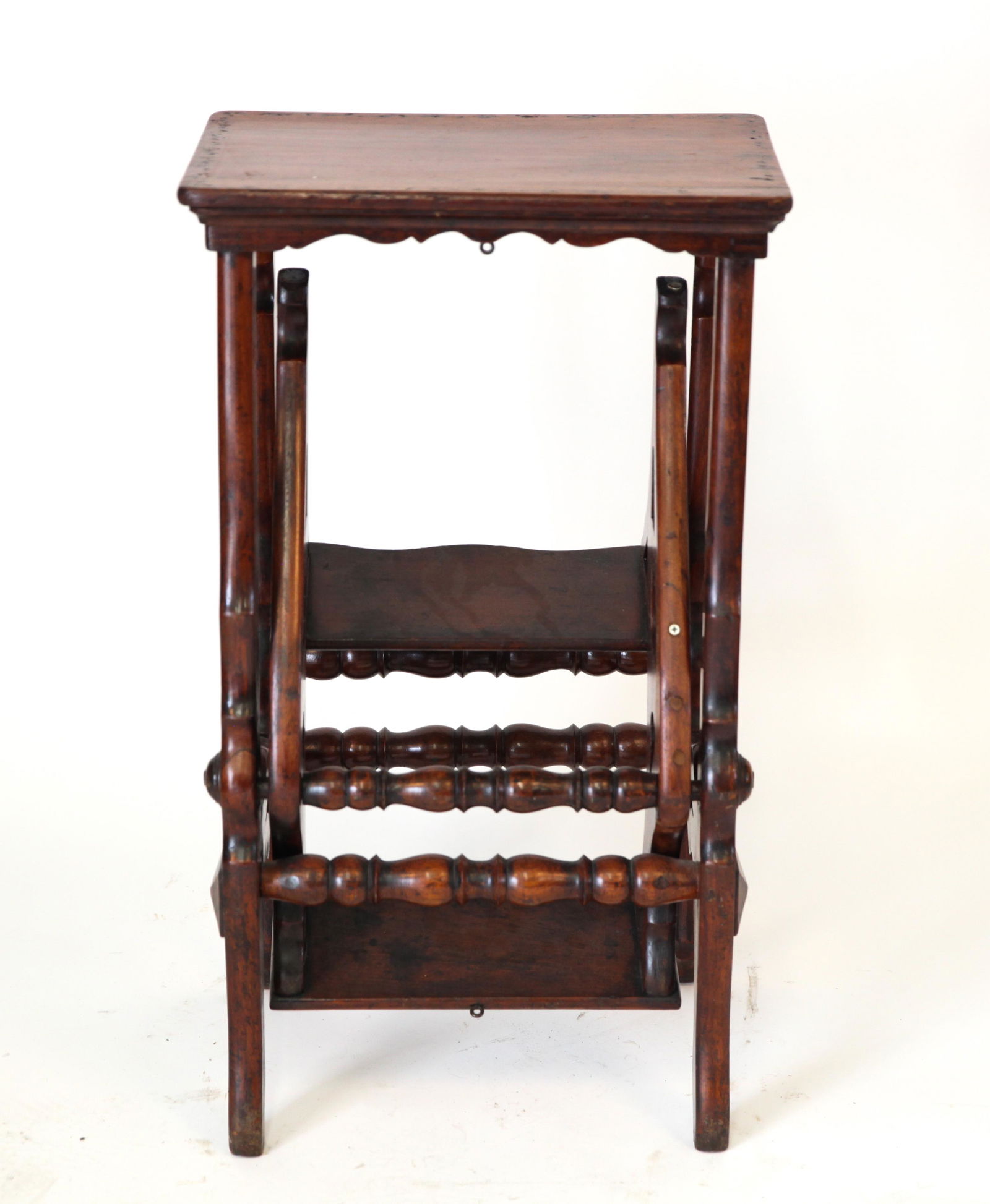 Baroque Manner Oak Metamorphic Library Step Ladder (1 of 7)