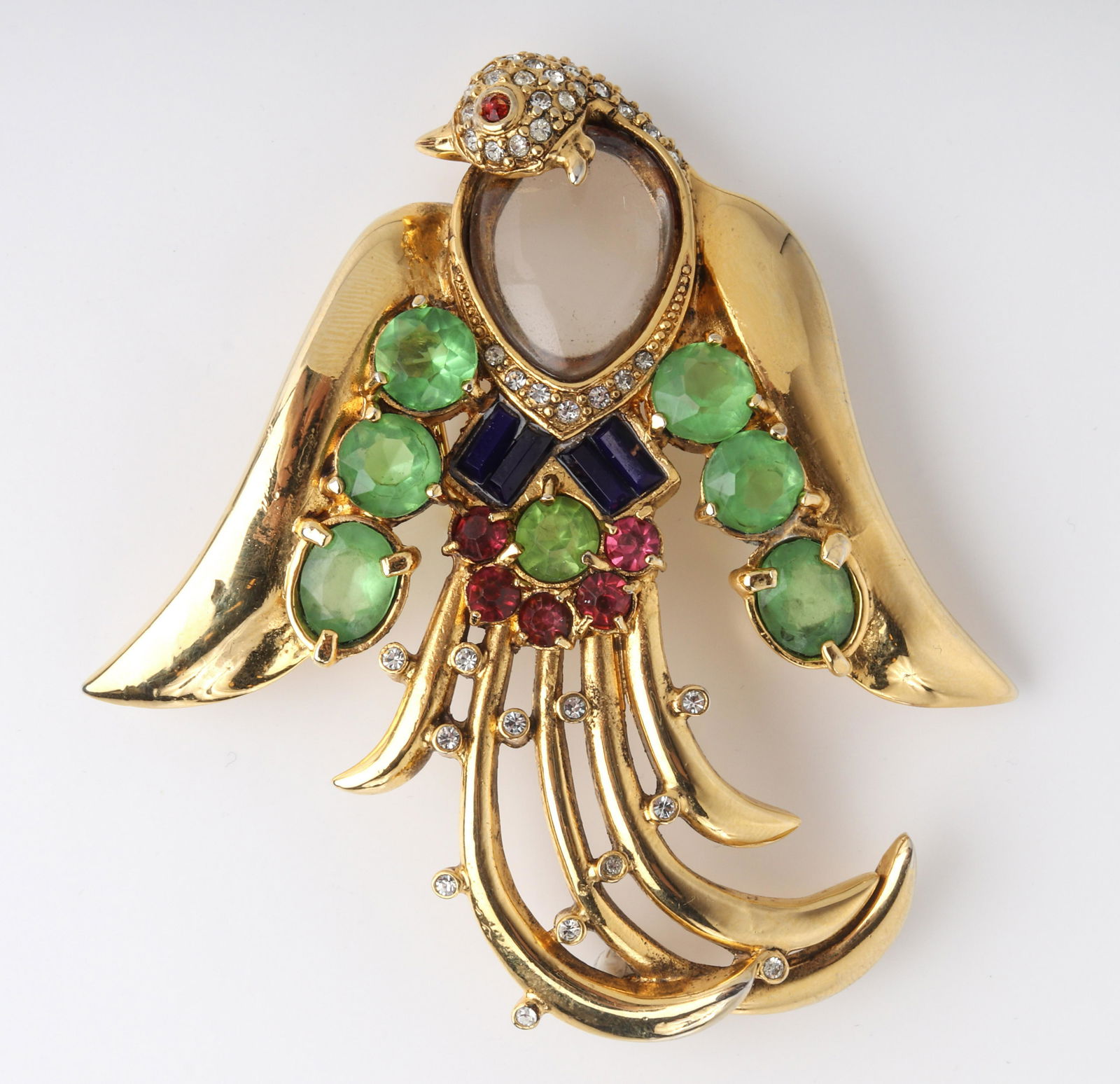 Vintage Trifari Bird of Paradise Costume Brooch (1 of 5)