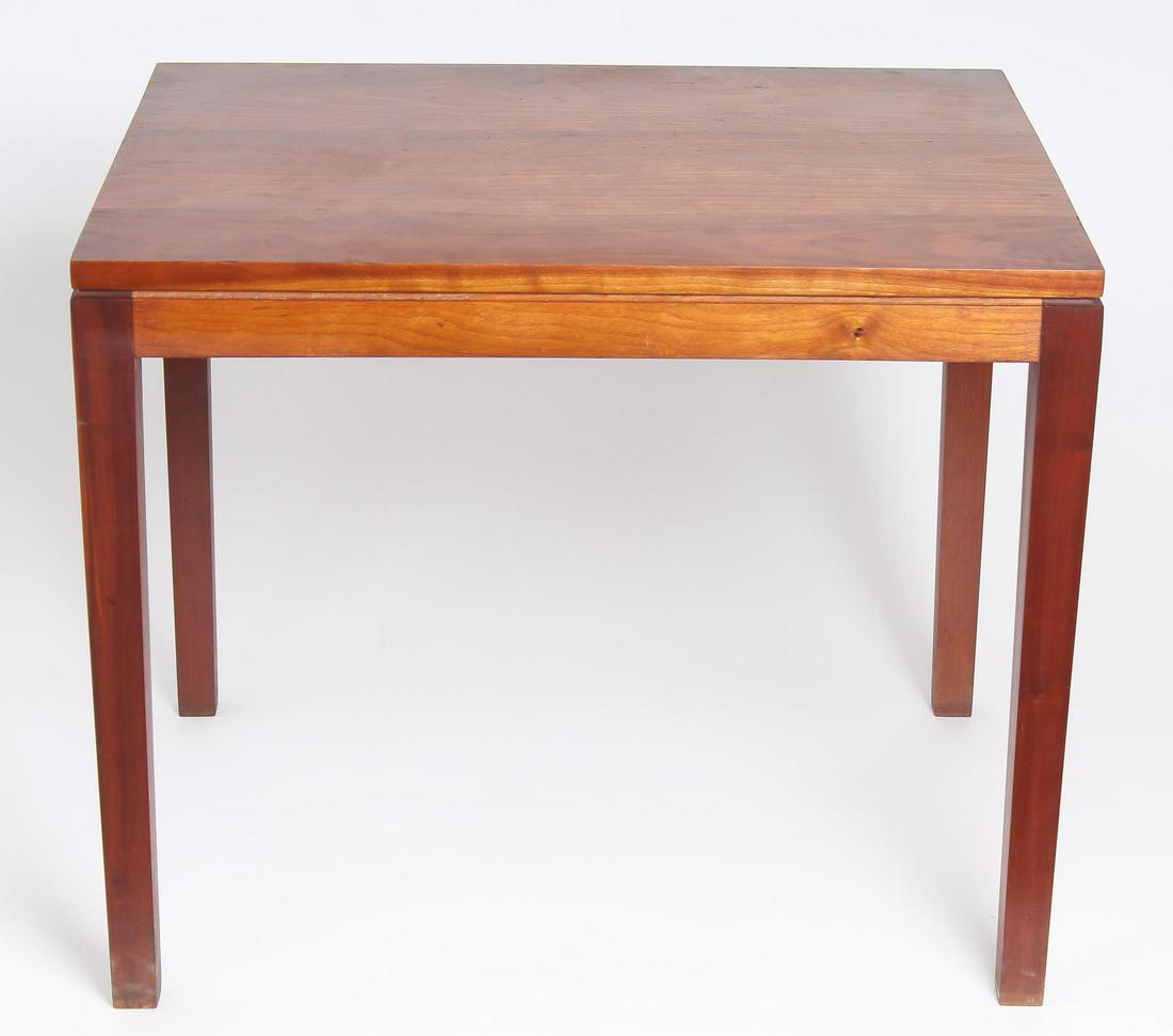 Danish Modern Rectilinear Wood End Table (1 of 2)