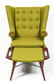 Hans Wegner Style Papa Bear Chair & Ottoman - 2