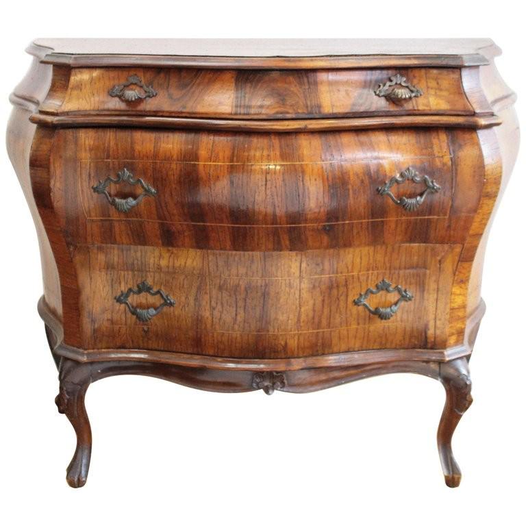 Italian Rococo Manner Bombe Commode, Antique (1 of 13)