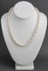 Vintage 14K Yellow Gold Ball Clasp Pearl Necklace