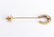10K Yellow Gold Diamond & Ruby Horseshoe Pin - 2