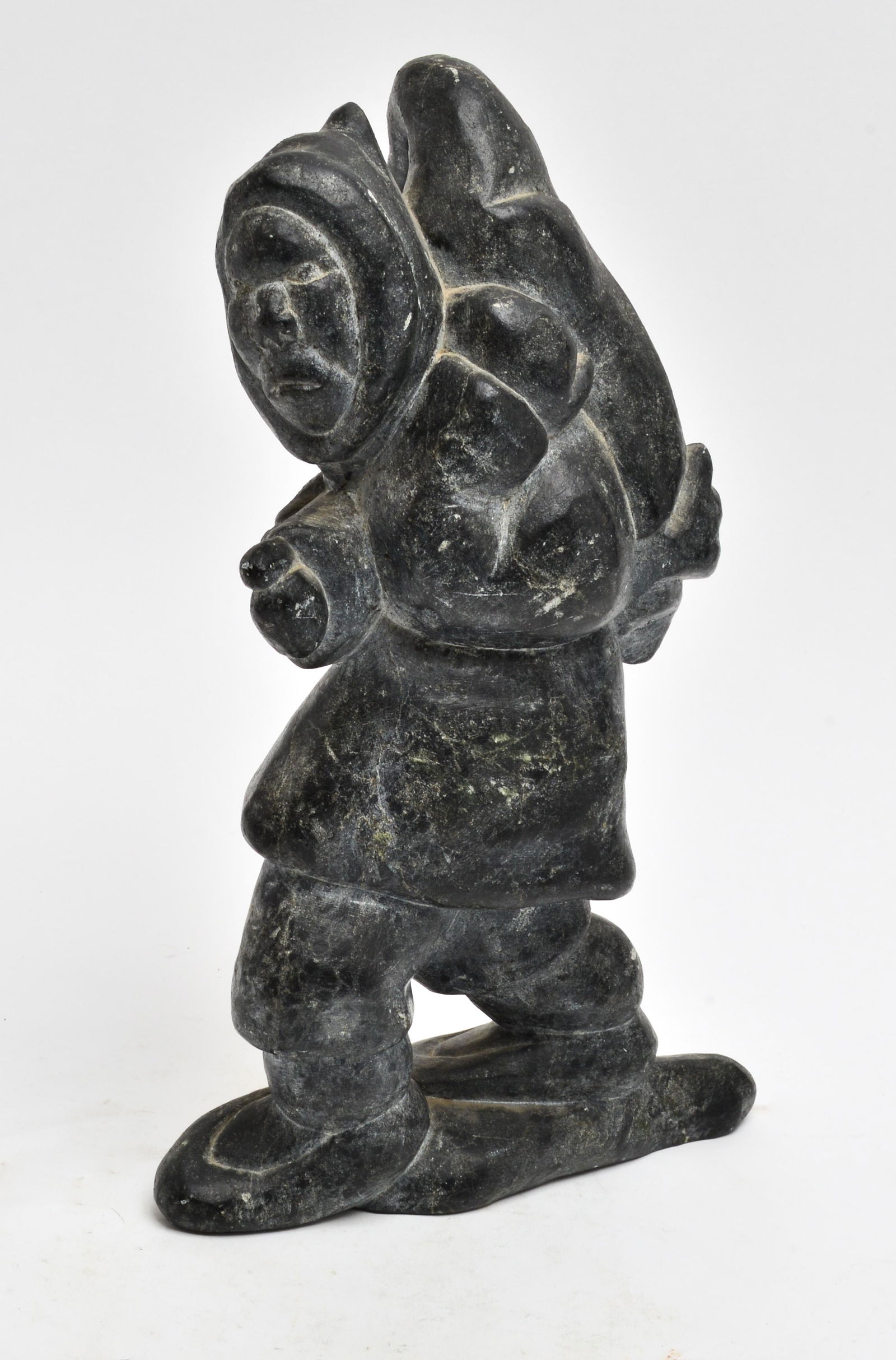 Inuit Carved Soapstone Figural Sculpture (1 of 7)