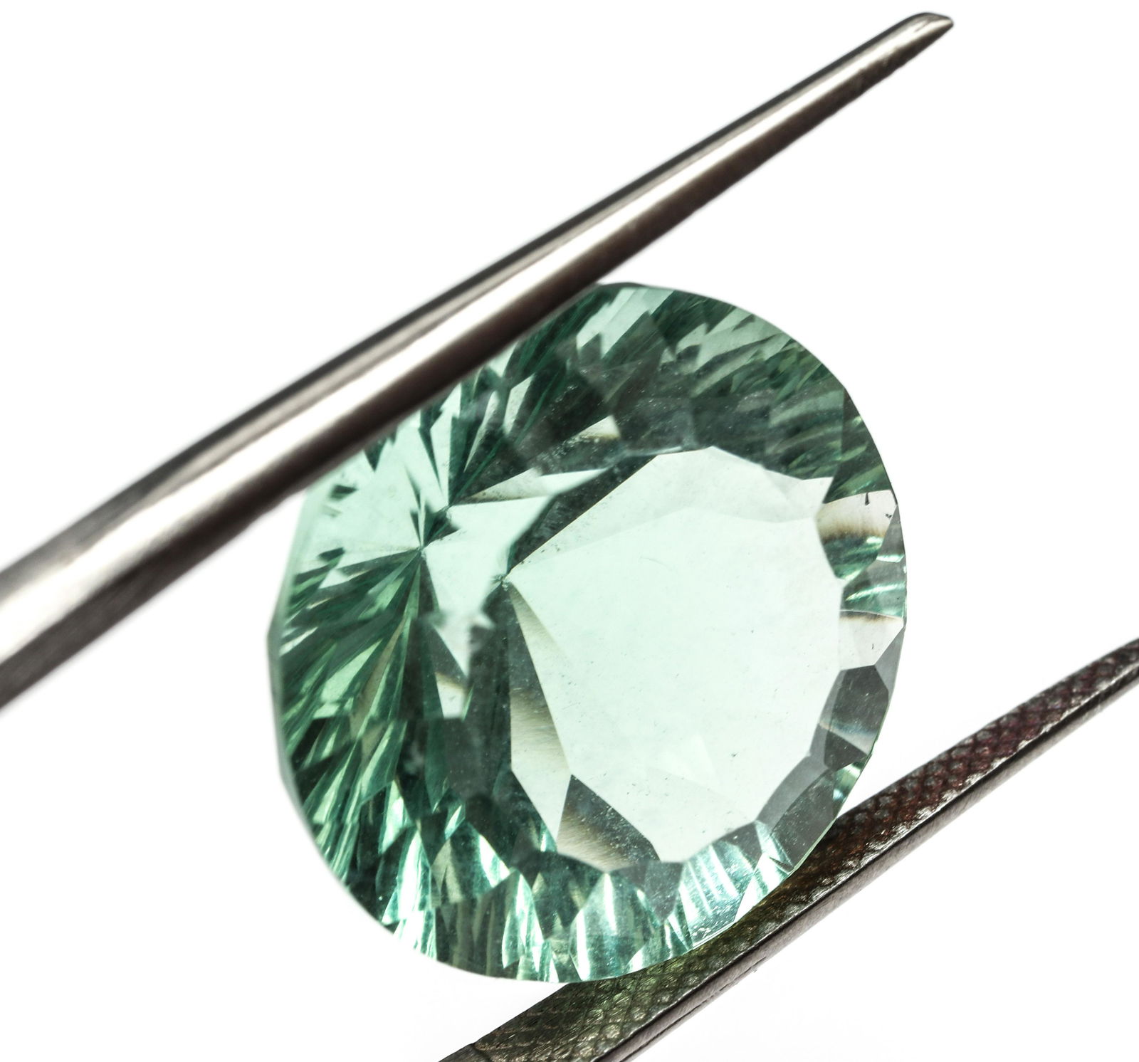 23.6 ct. Loose Round Fancy-Cut Fluorite Stone (1 of 6)