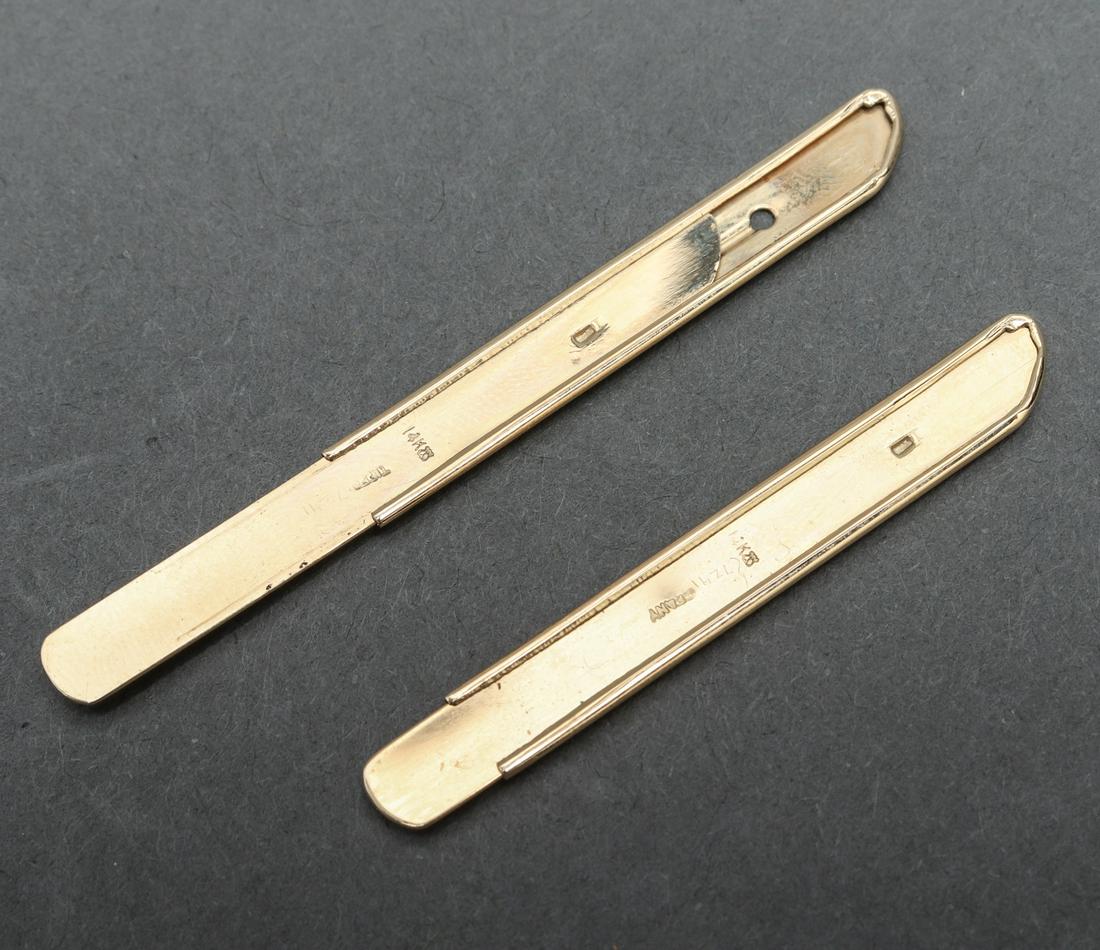 Tiffany & Co. 14K Yellow Gold Collar Stays, Pair (1 of 2)