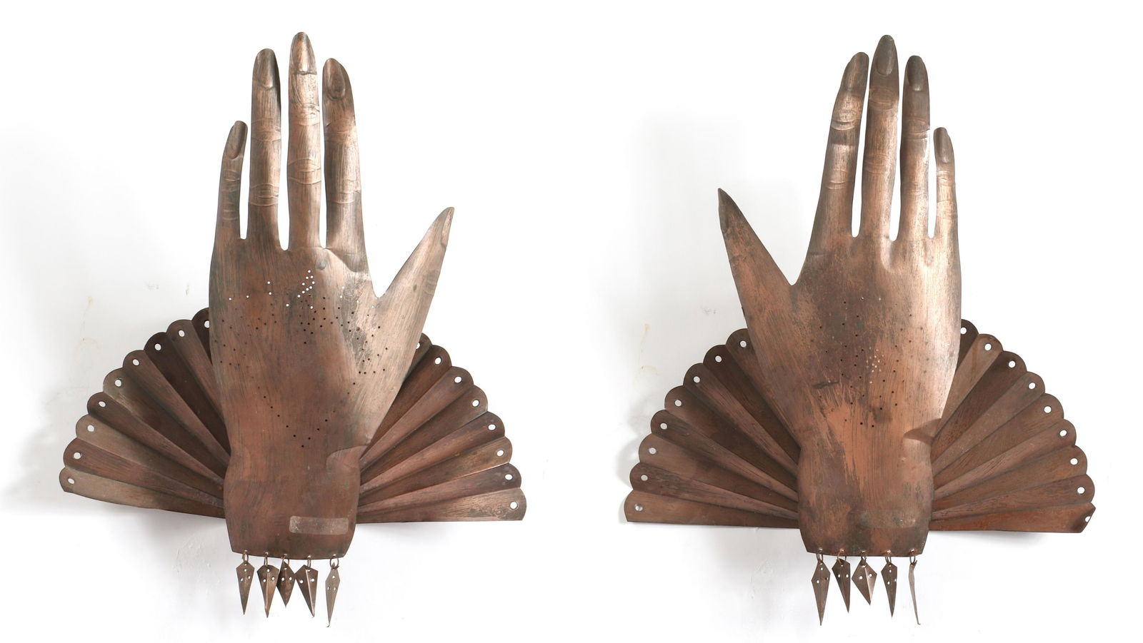 Mexican Tin Hand Form Wall Sconces (1 of 9)