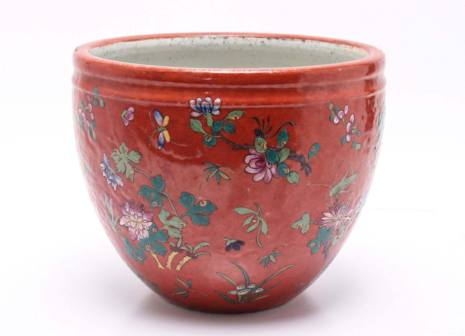 Chinese Ceramic Polychrome Jardiniere (1 of 4)