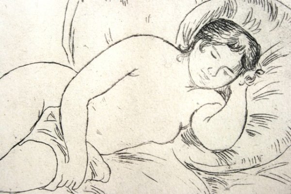 Auguste Renoir Reclining Nude Framed Etching - 3