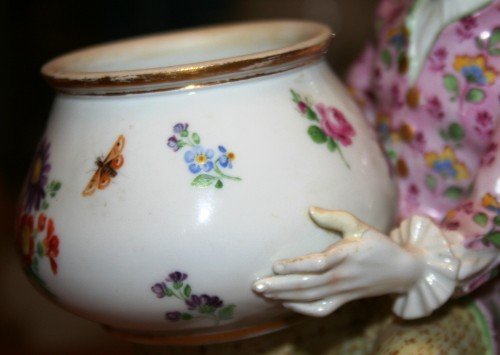 Meissen Porcelain Figural of Man Holding Vase - 3