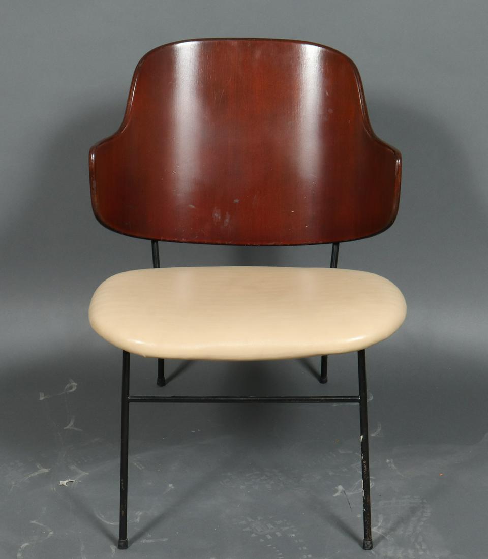 Danish Mid-Century Upholstered Bentwood Side Chair (1 of 3)
