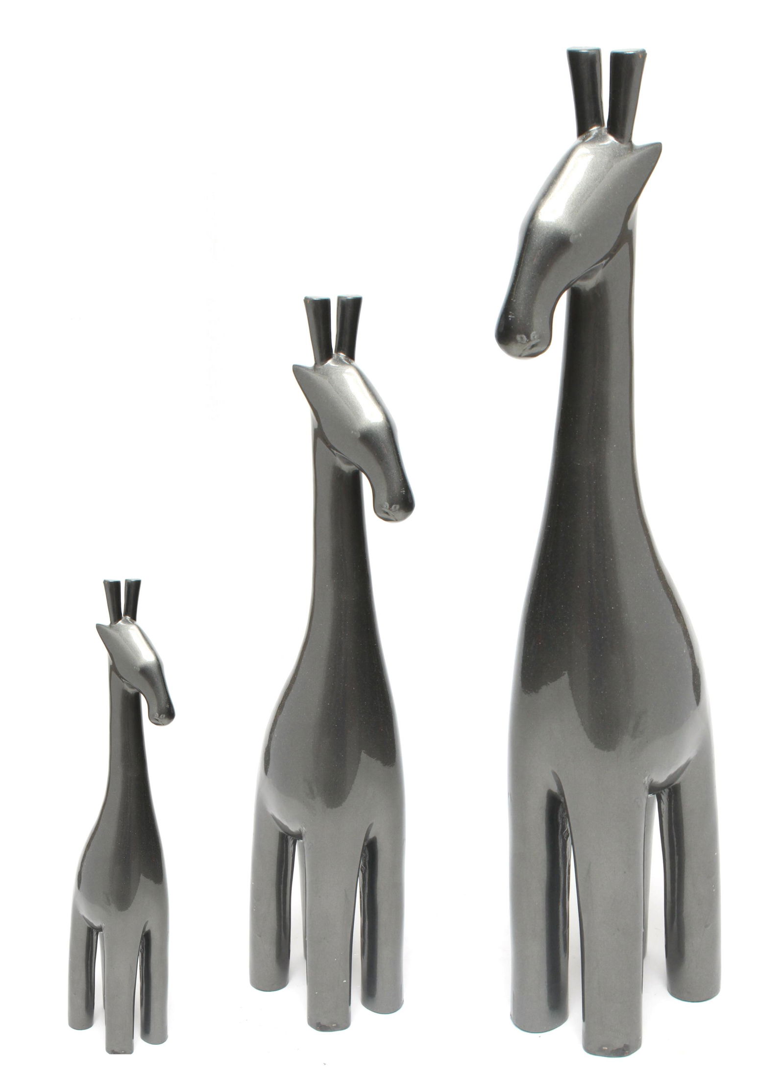 House of Avana Lacquered Teak Giraffes, Group of 3 (1 of 1)