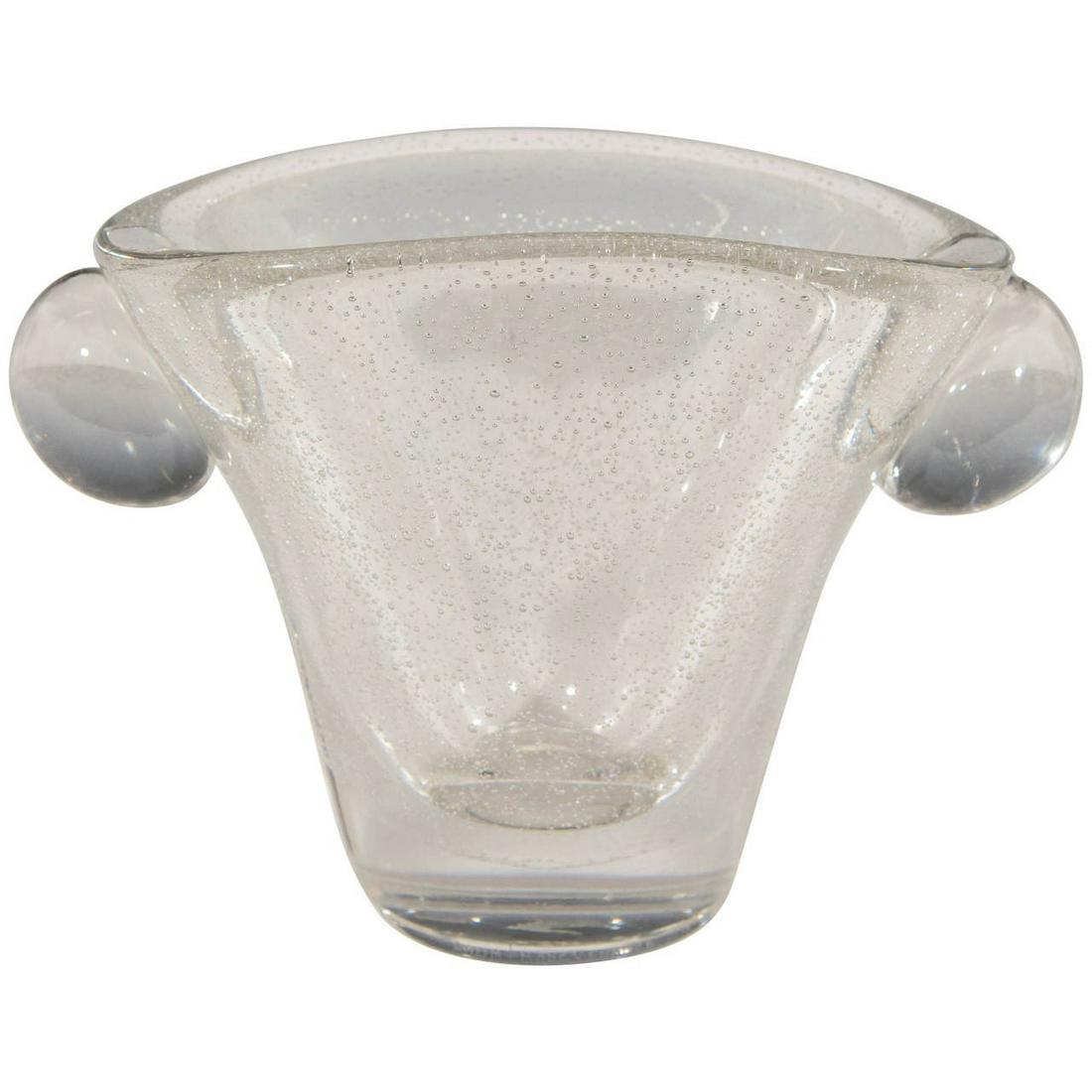 Daum Studio "Nancy" Controlled Bubble Glass Vase (1 of 11)