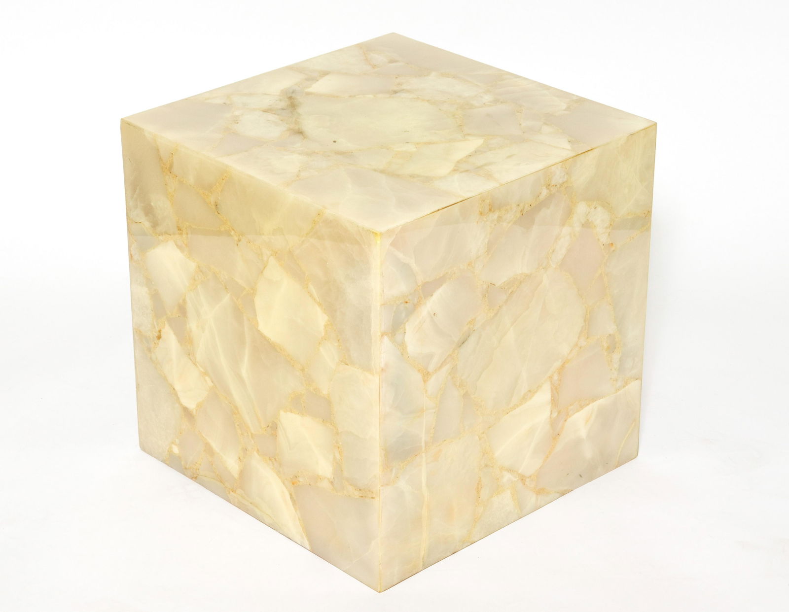 Acrylic Marble Plinth Cube Side Table Pedestal (1 of 4)