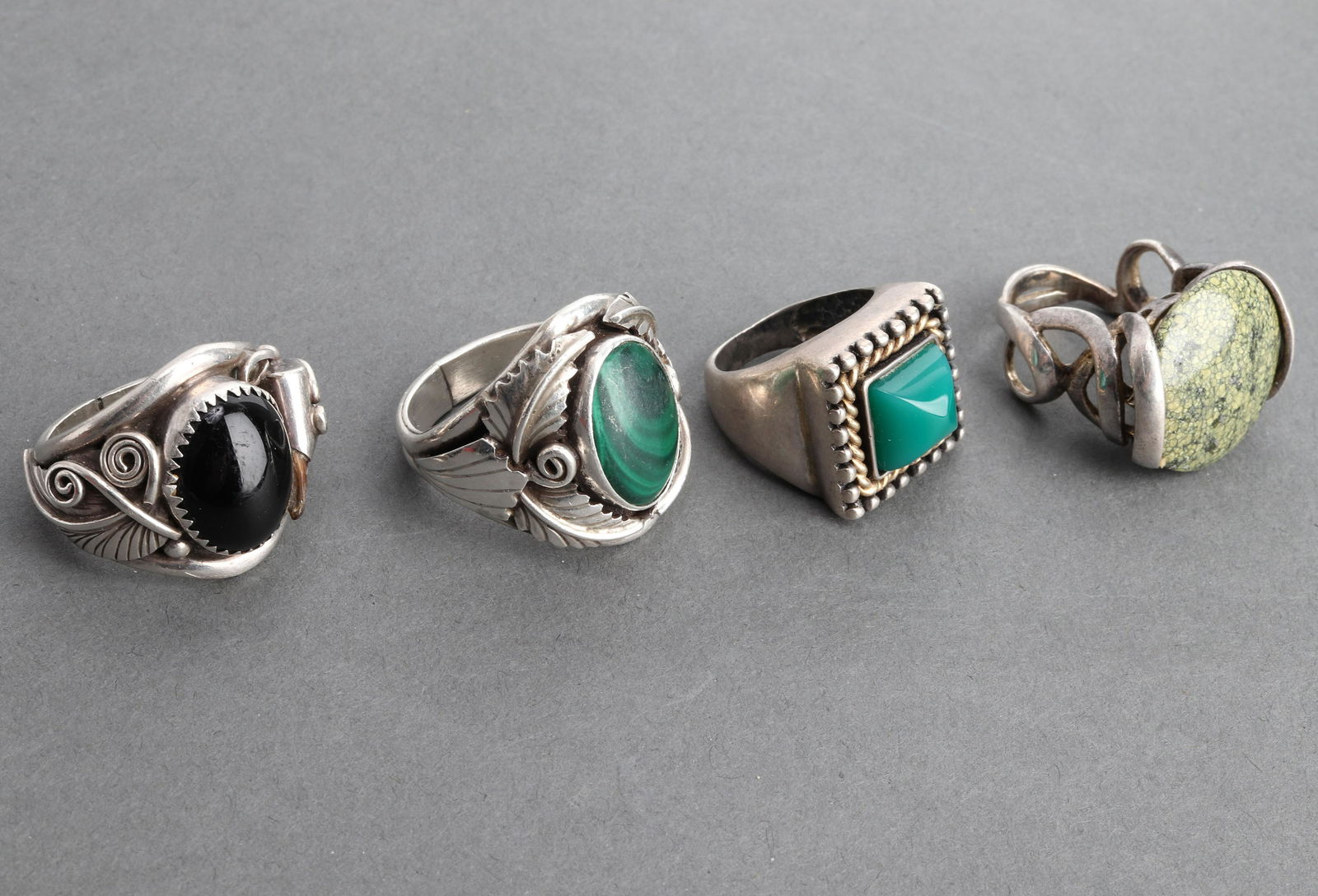 Silver & Colored Stone Rings, 4 (1 of 4)
