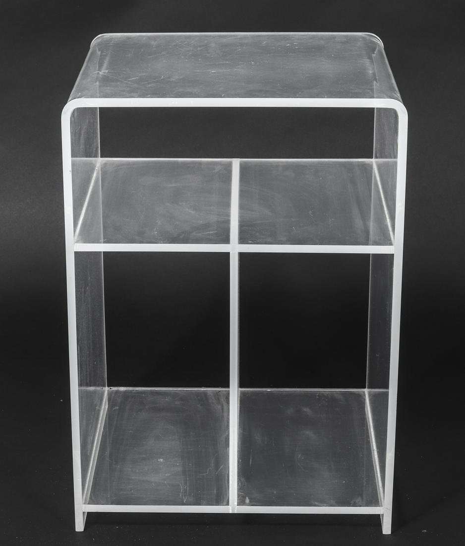 Modern Lucite Side Table (1 of 4)