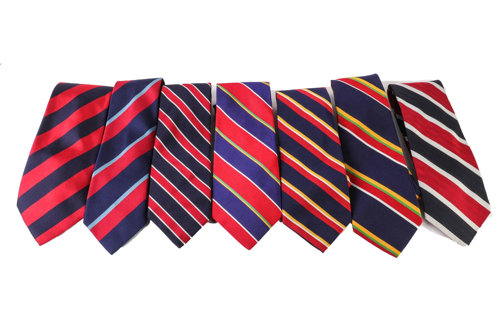 Men's Designer Striped Silk Neckties, 7 (1 of 9)