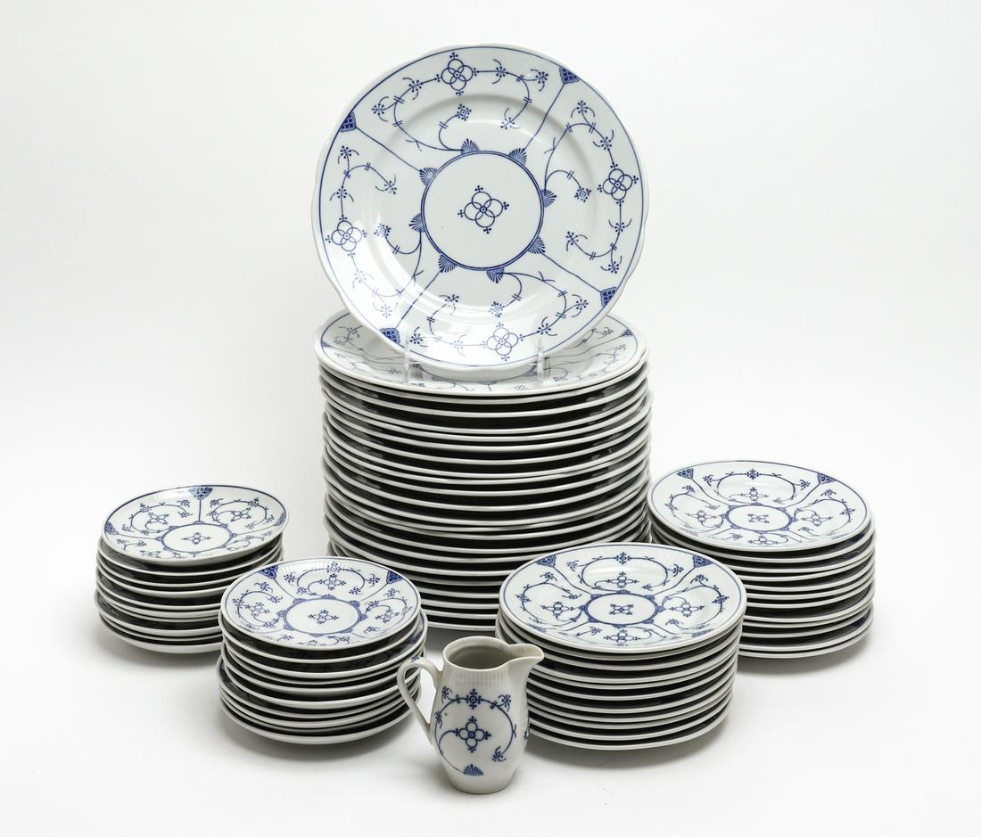 German Blue & White Porcelain Partial Service, 47 (1 of 4)