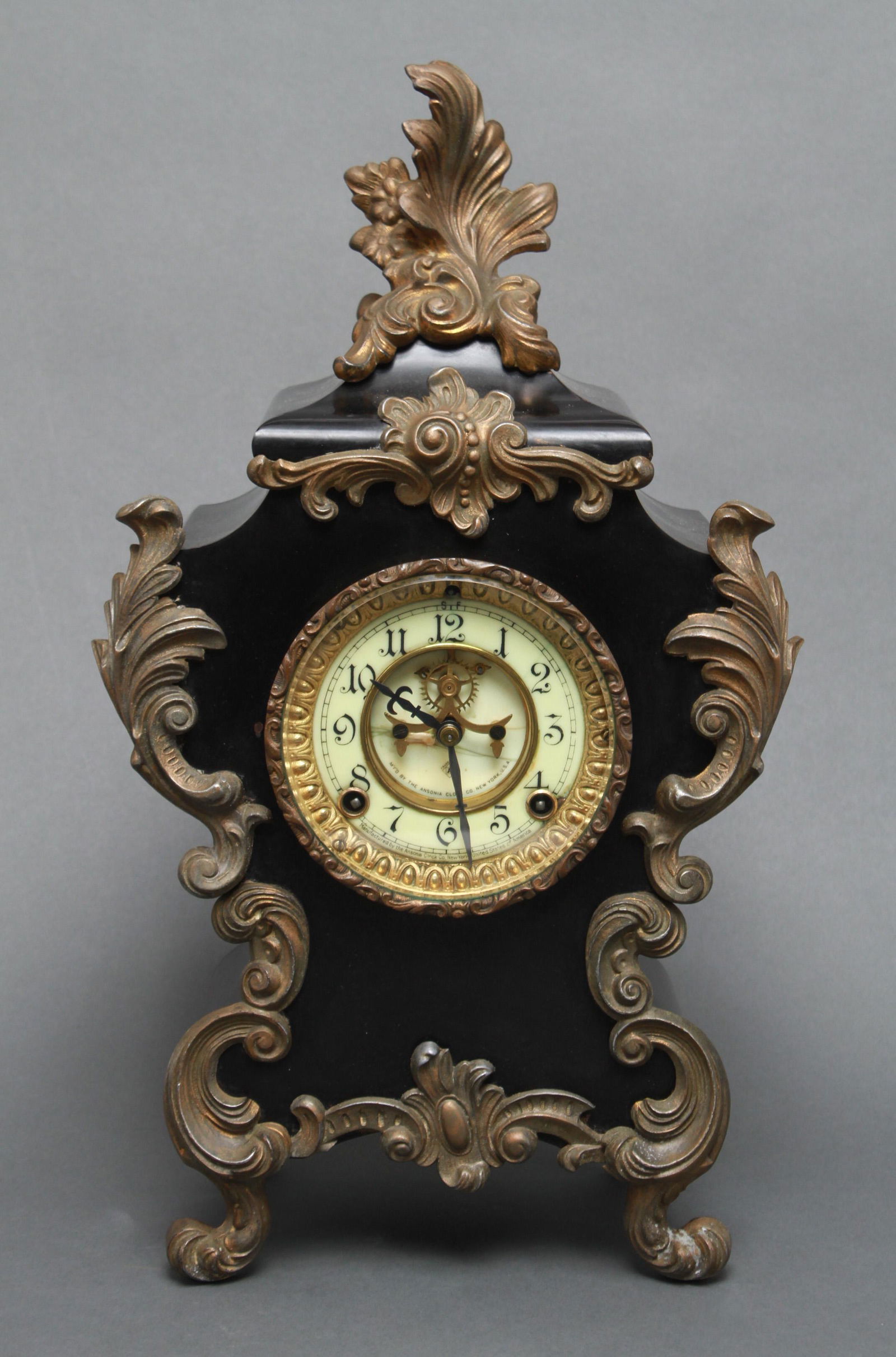 Ansonia Clock Co. Rococo Style Mantel Clock (1 of 6)