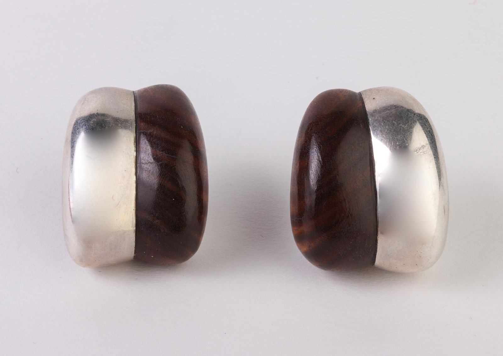 Patricia von Musulin Modern Silver & Wood Earrings (1 of 2)