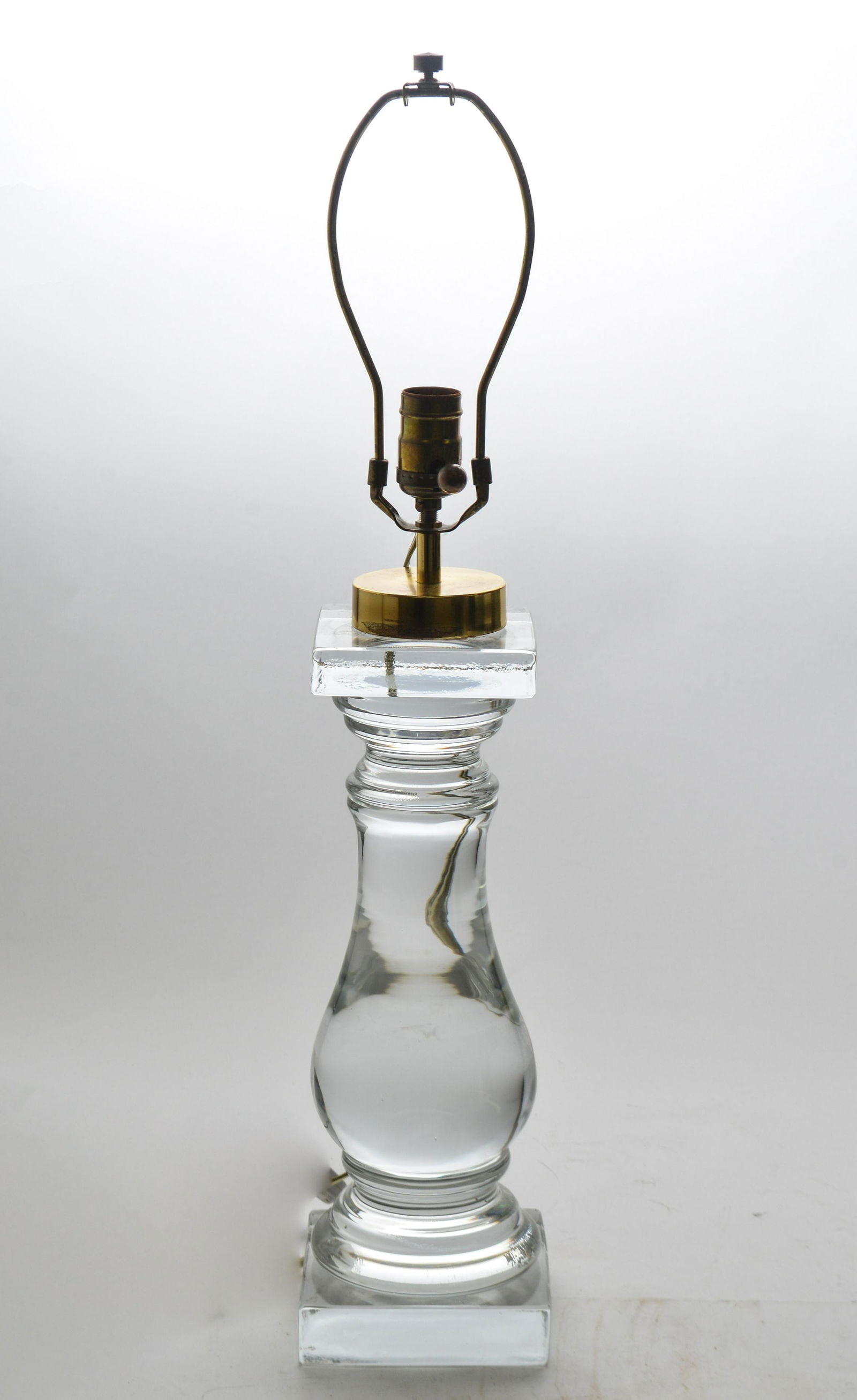 Mid-Century Modern Baluster Glass Table Lamp (1 of 3)