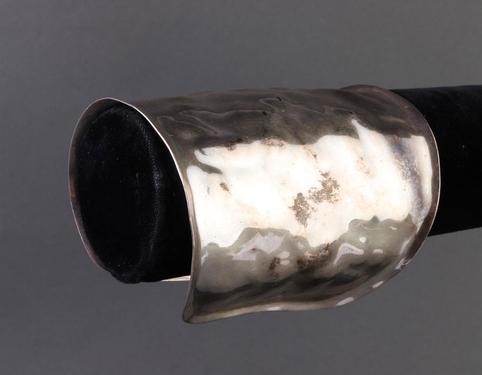 Hammered Silver Cuff Bracelet (1 of 4)