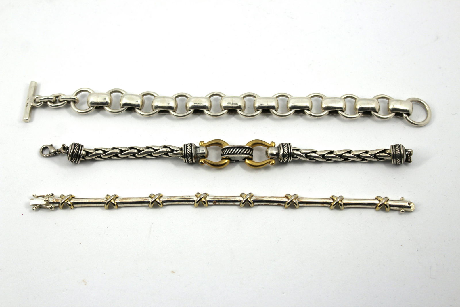 Assorted Sterling & Other Silver Bracelets, 3 (1 of 8)